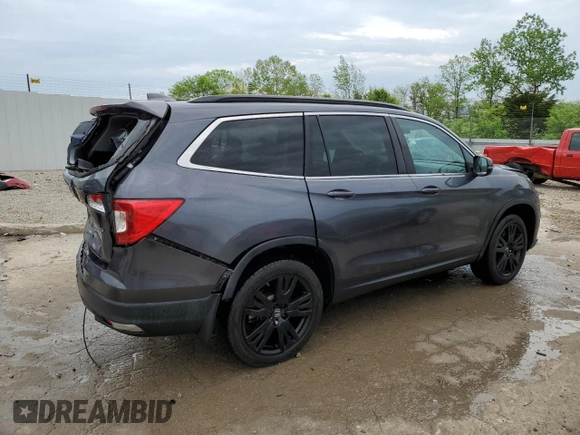 2021 Honda Pilot Special Edition with VIN 5FNYF5H25MB023088, listed as a Copart auction lot 55141015 with 66,163 mi miles and Salvage title. Bid and sale history available at DreamBid. Image 3.