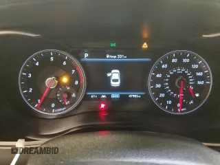 2021 Genesis G70 2.0T with VIN KMTG64LA0MU073278, listed as a Copart auction lot 76796594 with 47,983 mi miles and Salvage Title. Bid and sale history available at carsss.com. Image 9.