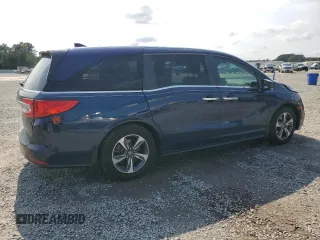 2020 Honda Odyssey Touring with VIN 5FNRL6H85LB003302, listed as a Copart auction lot 72709924 with 58,228 mi miles and Salvage Title. Bid and sale history available at DreamBid. Image 3.
