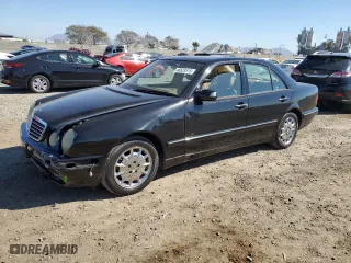 2001 Mercedes-Benz E-Class with VIN WDBJF65J51B386619, listed as a Copart auction lot 46623515 with 108,209 mi miles and Salvage Title. Bid and sale history available at carsss.com. Image 1.