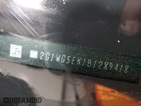 2011 Chevrolet Impala LT Fleet z VIN 2G1WG5EK1B1289418, wystawiony jako Copart lot #60626875 z przebiegiem 142 296 mil mil oraz Szkoda całkowita • Salvage title. Historia ofert i sprzedaży dostępna na DreamBid. Obrazek 12.