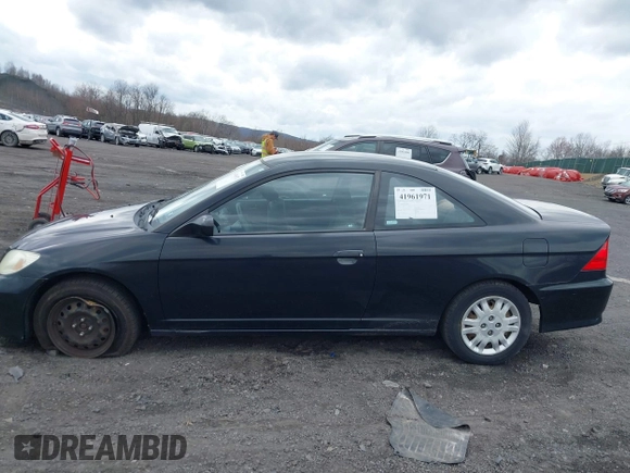 2005 Honda Civic Cpe LX with VIN 1HGEM22585L054068, listed as a IAAI auction lot 41961971 with 108,941 mi miles. Bid and sale history available at carsss.com. Image 14.