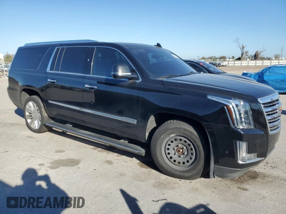 2018 Cadillac Escalade ESV Platinum z VIN 1GYS4KKJ4JR270516, wystawiony jako Copart lot #46444615 z przebiegiem 130 731 mil mil oraz Czysty tytuł • Clean title. Historia ofert i sprzedaży dostępna na DreamBid. Obrazek 4.