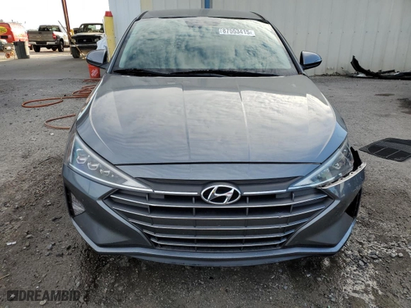 2019 Hyundai Elantra SEL with VIN 5NPD84LF0KH451355, listed as a Copart auction lot 87553415 with 65,498 mi miles and Non Repairable. Bid and sale history available at carsss.com. Image 5.