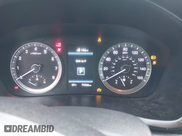 2019 Hyundai Sonata SEL with VIN 5NPE34AF4KH784387, listed as a IAAI auction lot 41882760 with 74,336 mi miles and . Bid and sale history available at DreamBid. Image 7.