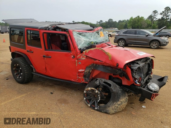 2018 Jeep Wrangler JK Unlimited Sport S with VIN 1C4HJWDG7JL875196, listed as a Copart auction lot 48335044 with 0 mi miles and Salvage Title. Bid and sale history available at carsss.com. Image 4.