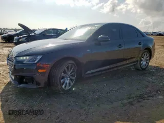 2018 Audi A4 Premium with VIN WAUKMAF42JA128648, listed as a Copart auction lot 58785525 with 86,786 mi miles and Salvage title. Bid and sale history available at DreamBid. Image 1.