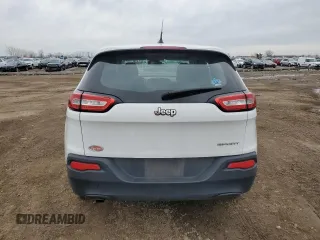 2016 Jeep Cherokee Sport with VIN 1C4PJLAB9GW230320, listed as a Copart auction lot 51878395 with 110,357 mi miles and Salvage Title. Bid and sale history available at DreamBid. Image 6.