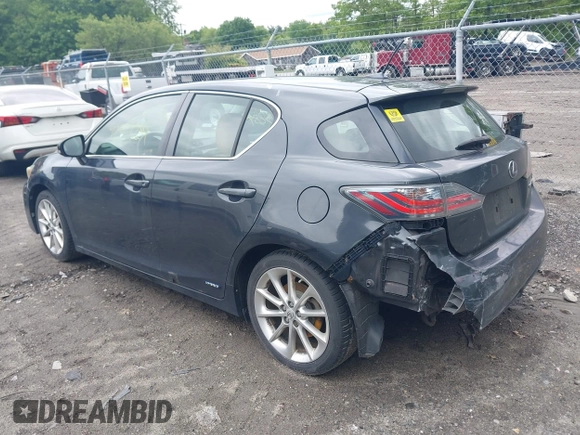 2011 Lexus CT 200h with VIN JTHKD5BH9B2033100, listed as a IAAI auction lot 42333289 with 235,268 mi miles and . Bid and sale history available at DreamBid. Image 3.