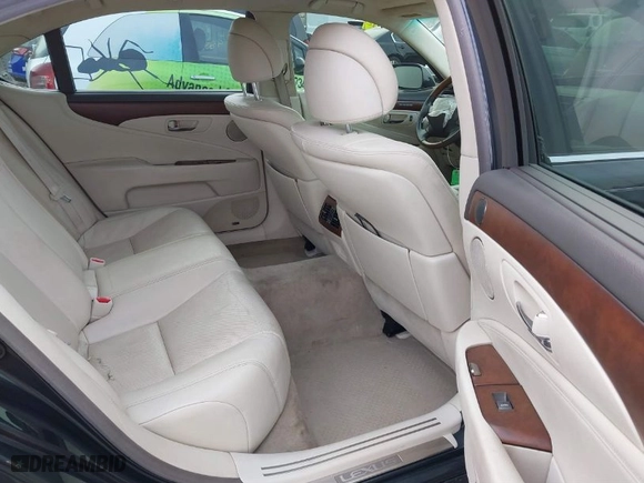 2010 Lexus LS 460 L with VIN JTHDL5EF8A5001127, listed as a IAAI auction lot 41242335 with NaN miles. Bid and sale history available at carsss.com. Image 8.