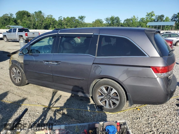 2014 Honda Odyssey Touring z VIN 5FNRL5H90EB007862, wystawiony jako Copart lot #60470005 z przebiegiem 135 686 mil mil oraz Czysty tytuł • Clean title. Historia ofert i sprzedaży dostępna na DreamBid. Obrazek 2.