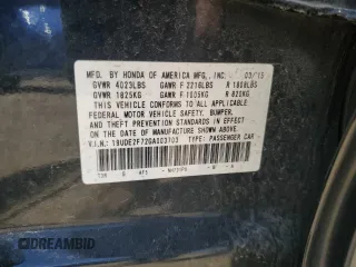 2016 Acura ILX Premium with VIN 19UDE2F72GA003703, listed as a Copart auction lot 62001425 with 119,534 mi miles and Salvage title. Bid and sale history available at DreamBid. Image 12.