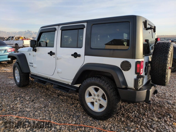 2018 Jeep Wrangler JK Unlimited Sport S with VIN 1C4BJWDG6JL890665, listed as a Copart auction lot 83833854 with 23,390 mi miles and Salvage Title. Bid and sale history available at carsss.com. Image 2.