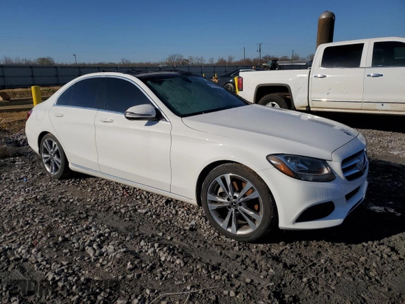 2018 Mercedes-Benz C with VIN 55SWF4JB6JU246892, listed as a Copart auction lot 48418205 with Not Provided miles and Salvage Title. Bid and sale history available at carsss.com. Image 4.