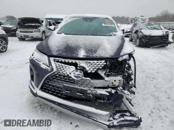 2020 Lexus RX with VIN 2T2HGMDA6LC053459, listed as a Copart auction lot 43967805 with 59,381 mi miles and Salvage Title. Bid and sale history available at carsss.com. Image 5.