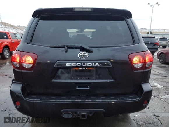 2018 Toyota Sequoia SR5 with VIN 5TDBY5G17JS162297, listed as a Copart auction lot 84745084 with 122,154 mi miles and Salvage Title. Bid and sale history available at carsss.com. Image 6.
