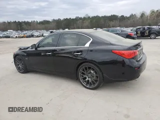 2016 Infiniti Q50 3.0t Premium with VIN JN1EV7AP0GM305290, listed as a Copart auction lot 49498585 with 110,384 mi miles and Salvage Title. Bid and sale history available at carsss.com. Image 2.