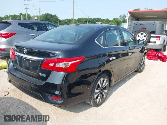 2019 Nissan Sentra SV z VIN 3N1AB7AP0KY214498, wystawiony jako IAAI lot #42394908 z przebiegiem 81 874 mil mil oraz . Historia ofert i sprzedaży dostępna na DreamBid. Obrazek 4.