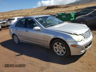 2005 Mercedes-Benz C 320 with VIN WDBRF64J05F566402, listed as a Copart auction lot 73782604 with 126,096 mi miles and Salvage Title. Bid and sale history available at DreamBid. Image 4.