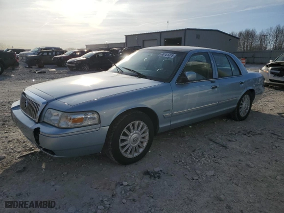 2009 Mercury Grand Marquis LS with VIN 2MEHM75V09X628397, listed as a Copart auction lot 48751425 with 175,961 mi miles and Clean Title. Bid and sale history available at carsss.com. Image 1.
