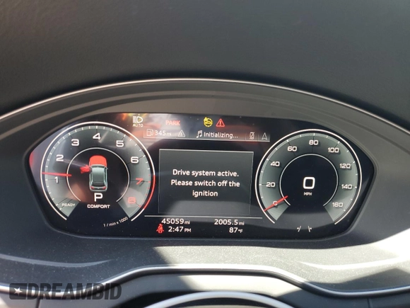 2022 Audi Q5 S line Premium Plus with VIN WA1EAAFY2N2124721, listed as a Copart auction lot 66202045 with 45,059 mi miles and Salvage title. Bid and sale history available at DreamBid. Image 9.