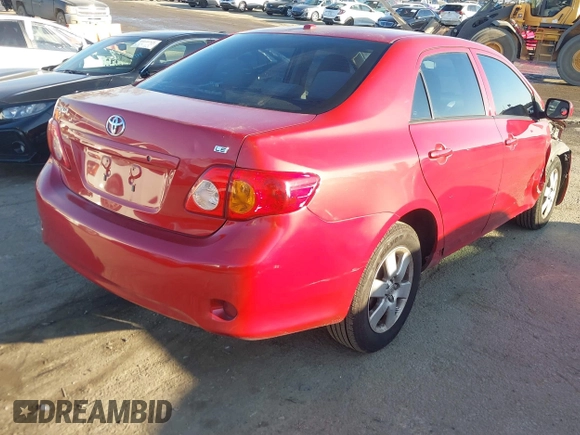 2009 Toyota Corolla with VIN 1NXBU40E19Z091295, listed as a IAAI auction lot 41645545 with 117,839 mi miles. Bid and sale history available at carsss.com. Image 4.
