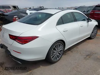 2023 Mercedes-Benz CLA 250 with VIN W1K5J4GB8PN391130, listed as a IAAI auction lot 42052752 with 20,679 mi miles and . Bid and sale history available at DreamBid. Image 4.