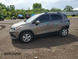 2021 Chevrolet Trax LT with VIN KL7CJLSB4MB357568, listed as a Copart auction lot 61654405 with 51,809 mi miles and Salvage title. Bid and sale history available at DreamBid. Image 1.
