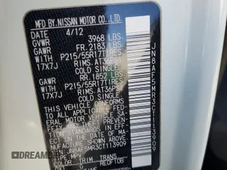 2012 Nissan Juke S with VIN JN8AF5MR3CT113909, listed as a Copart auction lot 53168675 with 0 mi miles and Salvage Title. Bid and sale history available at carsss.com. Image 14.
