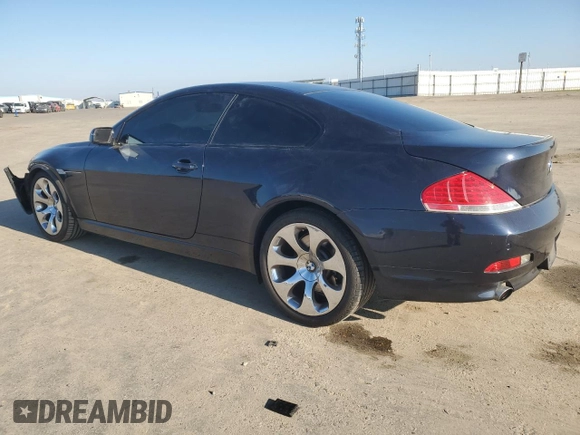 2006 BMW 6 Series 650Ci with VIN WBAEH13496CR50851, listed as a Copart auction lot 87455644 with 57,481 mi miles and Salvage Title. Bid and sale history available at carsss.com. Image 2.