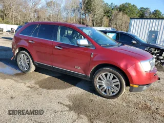 2008 Lincoln MKX with VIN 2LMDU68C48BJ25634, listed as a Copart auction lot 46236605 with 128,766 mi miles and Salvage Title. Bid and sale history available at carsss.com. Image 4.