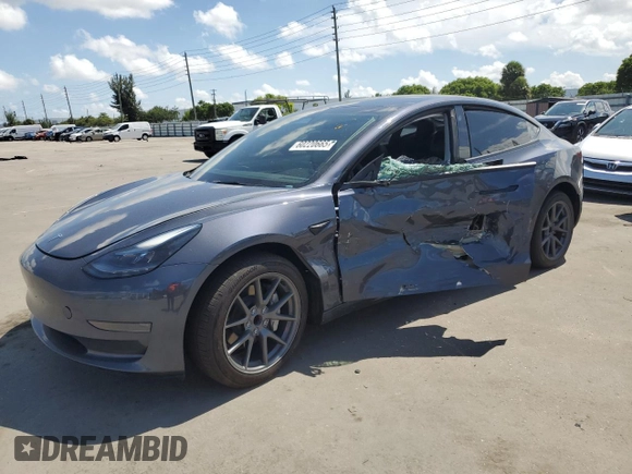 2023 Tesla Model 3 with VIN 5YJ3E1EA8PF704349, listed as a Copart auction lot 60220665 with 18,873 mi miles and Non repairable. Bid and sale history available at DreamBid. Image 1.