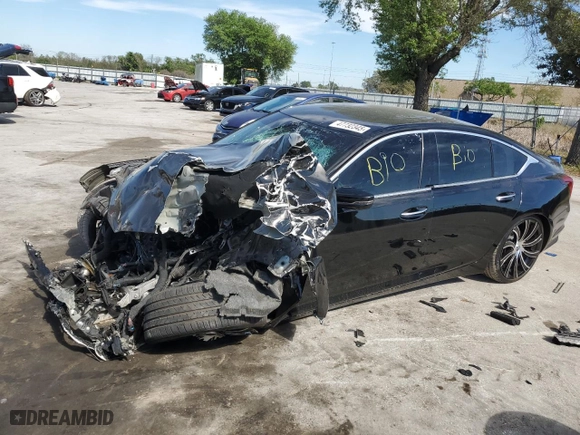 2023 Cadillac CT5 Premium Luxury with VIN 1G6DN5RK0P0134086, listed as a Copart auction lot 47732345 with NaN miles and Non Repairable. Bid and sale history available at carsss.com. Image 1.