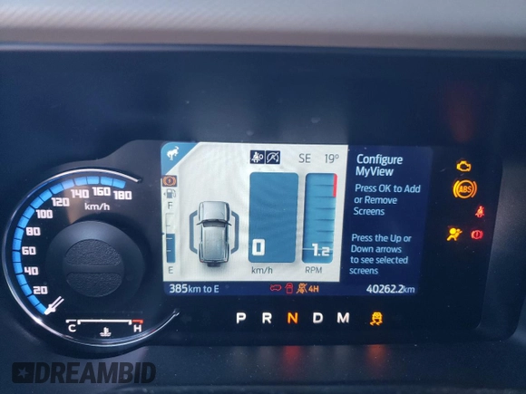 2022 Ford Bronco with VIN 1FMEE5DH1NLA78454, listed as a Copart auction lot 72933794 with 40,262 mi miles and Salvage Title. Bid and sale history available at DreamBid. Image 9.