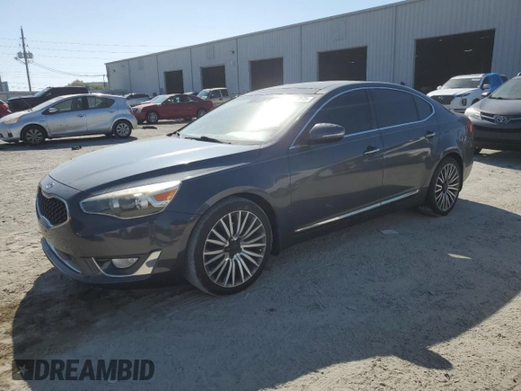 2014 Kia Cadenza Premium with VIN KNALN4D72E5124419, listed as a Copart auction lot 50237975 with 180,826 mi miles and Clean Title. Bid and sale history available at carsss.com. Image 1.