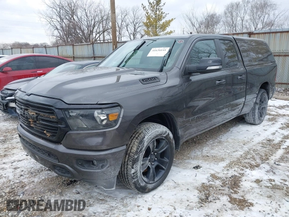 2021 Ram 1500 Big Horn с VIN 1C6SRFBT7MN537067, выставлен на аукционе IAAI как лот 41636141 с пробегом 48 006 миль миль и . История ставок и продаж доступна на DreamBid. Изображение 2.