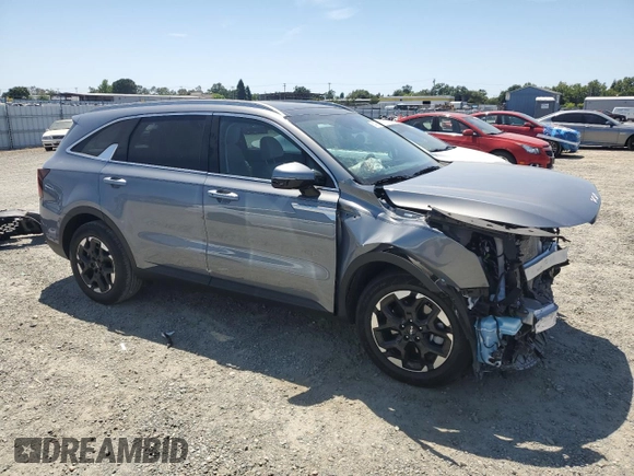 2024 Kia Sorento S with VIN 5XYRL4JC1RG295423, listed as a Copart auction lot 58540205 with 12,802 mi miles and Salvage title. Bid and sale history available at DreamBid. Image 4.