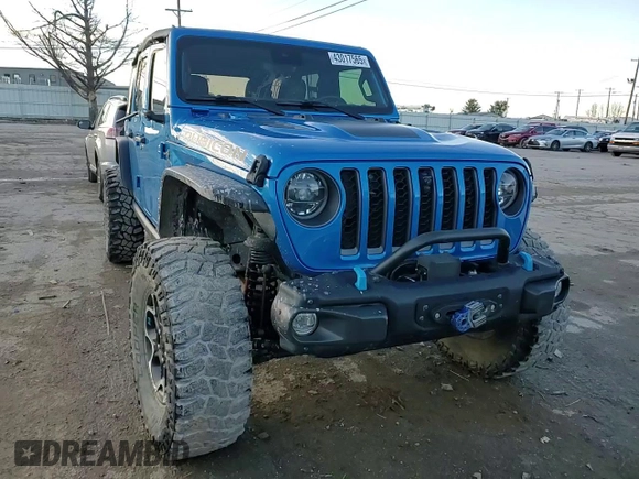 2022 Jeep Wrangler Unlimited Rubicon with VIN 1C4JJXR68NW190233, listed as a Copart auction lot 43017565 with 58,032 mi miles and Salvage title. Bid and sale history available at DreamBid. Image 12.