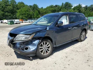 2014 Nissan Pathfinder S with VIN 5N1AR2MM6EC624129, listed as a Copart auction lot 60965635 with 88,206 mi miles and Clean title. Bid and sale history available at DreamBid. Image 1.