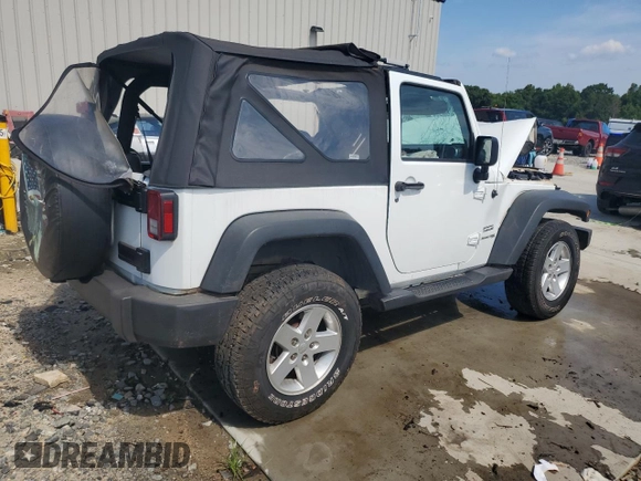 2018 Jeep Wrangler Sport S with VIN 1C4GJWAG3JL923728, listed as a Copart auction lot 62658595 with Not provided miles and Non repairable. Bid and sale history available at DreamBid. Image 3.