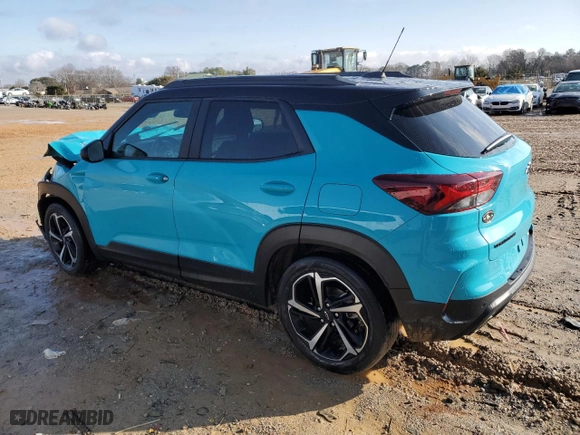 2021 Chevrolet TrailBlazer RS with VIN KL79MTSL8MB160977, listed as a Copart auction lot 43650465 with 64,621 mi miles and Salvage Title. Bid and sale history available at carsss.com. Image 2.