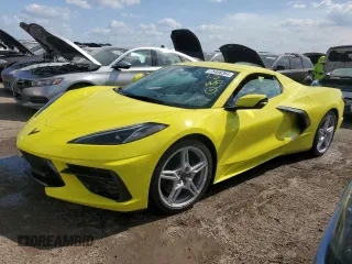 2023 Chevrolet Corvette 1LT z VIN 1G1YA3D46P5131826, wystawiony jako Copart lot #75408364 z przebiegiem Nie podano mil oraz Szkoda całkowita • Salvage title. Historia ofert i sprzedaży dostępna na DreamBid. Obrazek 1.