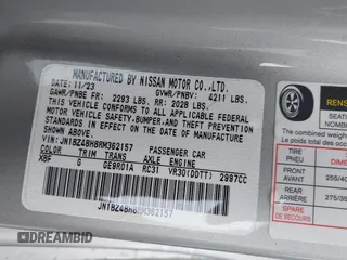 2024 Nissan Z Performance с VIN JN1BZ4BH8RM362157, выставлен на аукционе IAAI как лот 41553369 с пробегом 398 миль миль и . История ставок и продаж доступна на DreamBid. Изображение 9.