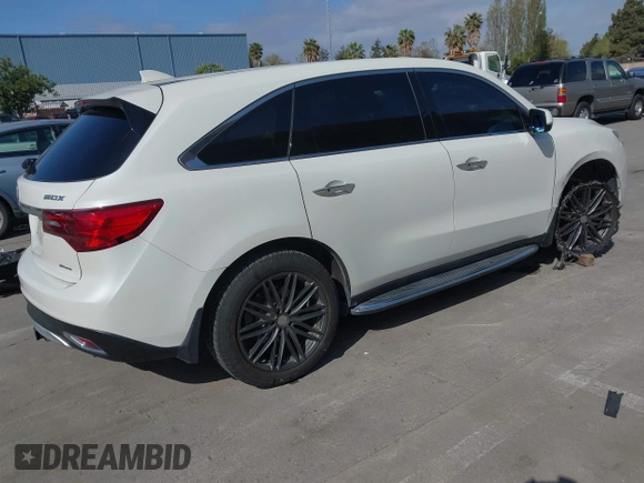 2016 Acura MDX w/Tech with VIN 5FRYD4H47GB045999, listed as a IAAI auction lot 42041010 with 124,096 mi miles. Bid and sale history available at carsss.com. Image 4.