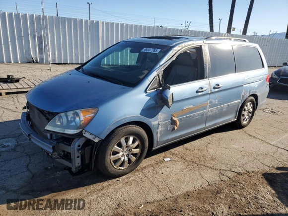 2010 Honda Odyssey EX-L with VIN 5FNRL3H61AB040518, listed as a Copart auction lot 49537765 with 182,735 mi miles and Salvage Title. Bid and sale history available at carsss.com. Image 1.