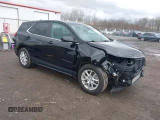 2022 Chevrolet Equinox LT z VIN 3GNAXUEV3NL118718, wystawiony jako IAAI lot #41942404 z przebiegiem 40 520 mil mil oraz . Historia ofert i sprzedaży dostępna na DreamBid. Obrazek 1.