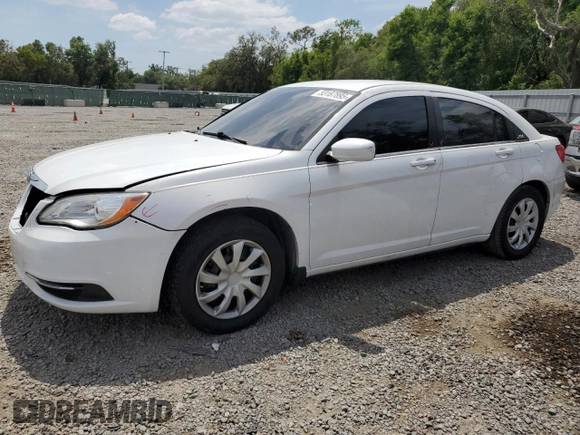 2014 Chrysler 200 LX with VIN 1C3CCBAB6EN206096, listed as a Copart auction lot 53187895 with 196,951 mi miles and Salvage Title. Bid and sale history available at carsss.com. Image 1.