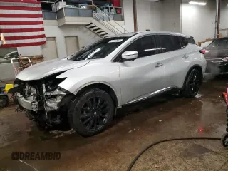 2021 Nissan Murano SL with VIN 5N1AZ2CS4MC126042, listed as a Copart auction lot 41977865 with 54,478 mi miles and Salvage Title. Bid and sale history available at DreamBid. Image 1.