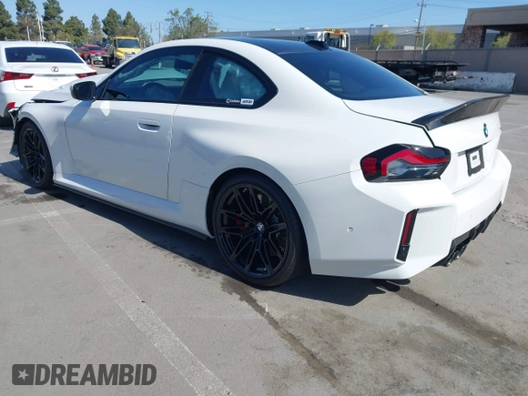 2024 BMW M2 with VIN 3MF13DM08R8E77496, listed as a IAAI auction lot 41950387 with 4,302 mi miles. Bid and sale history available at carsss.com. Image 3.