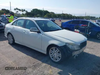 2009 Mercedes-Benz C-Class 3.0L Sport with VIN WDDGF54X99R078597, listed as a IAAI auction lot 41994886 with 238,412 mi miles. Bid and sale history available at carsss.com. Image 1.